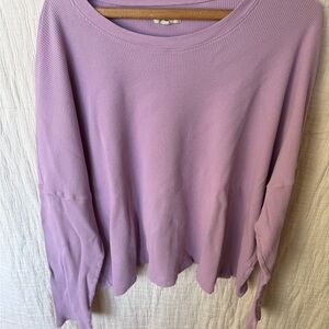 Madewell Lavender Waffle Knit